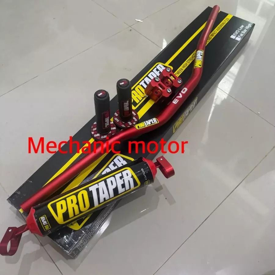 stang fatbar protaper evo paketan riser handgrip busa klx crf vixion nmax dll