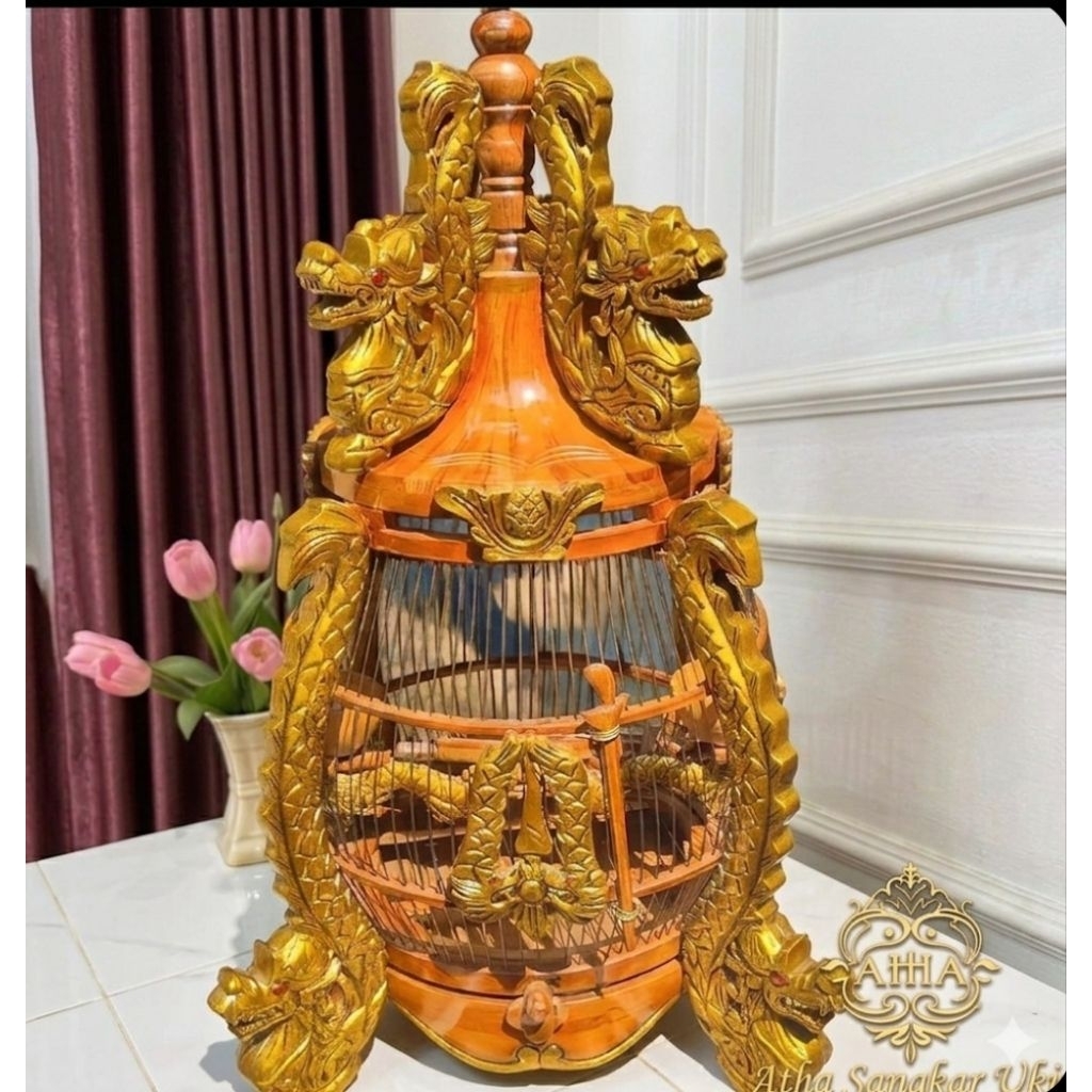 sangkar perkutut/kandang perkutut mahkota pull naga emas