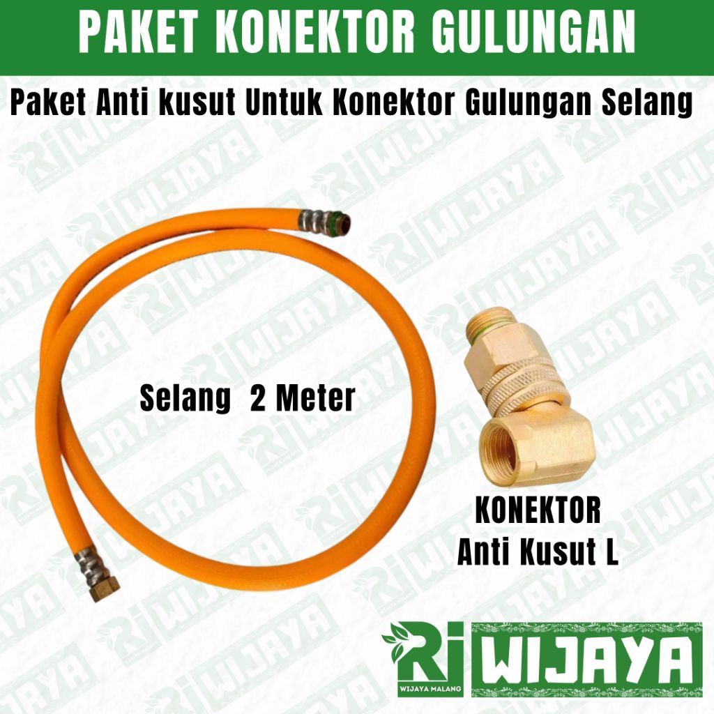 KONEKTOR ANTI KUSUT GULUNGAN / PENGHUBUNG SELANG / NEPEL ANTI KUSUT SELANG / KONEKTOR GULUNGAN SELAN