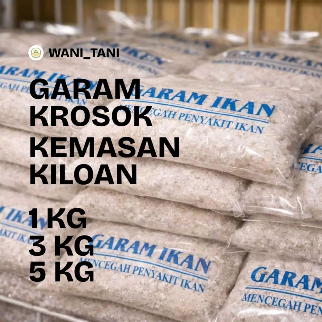 GARAM KASAR 1 KG - GARAM KROSOK 1KG / 3kg / 5kg - GARAM KASAR