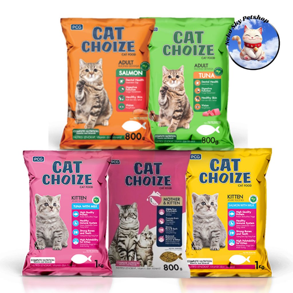 (EXPEDISI) CAT CHOIZE Dry Catfood 7KG 8KG 20KG Makanan Kucing Kering Mother Kitten Adult 7 KG - 8 KG
