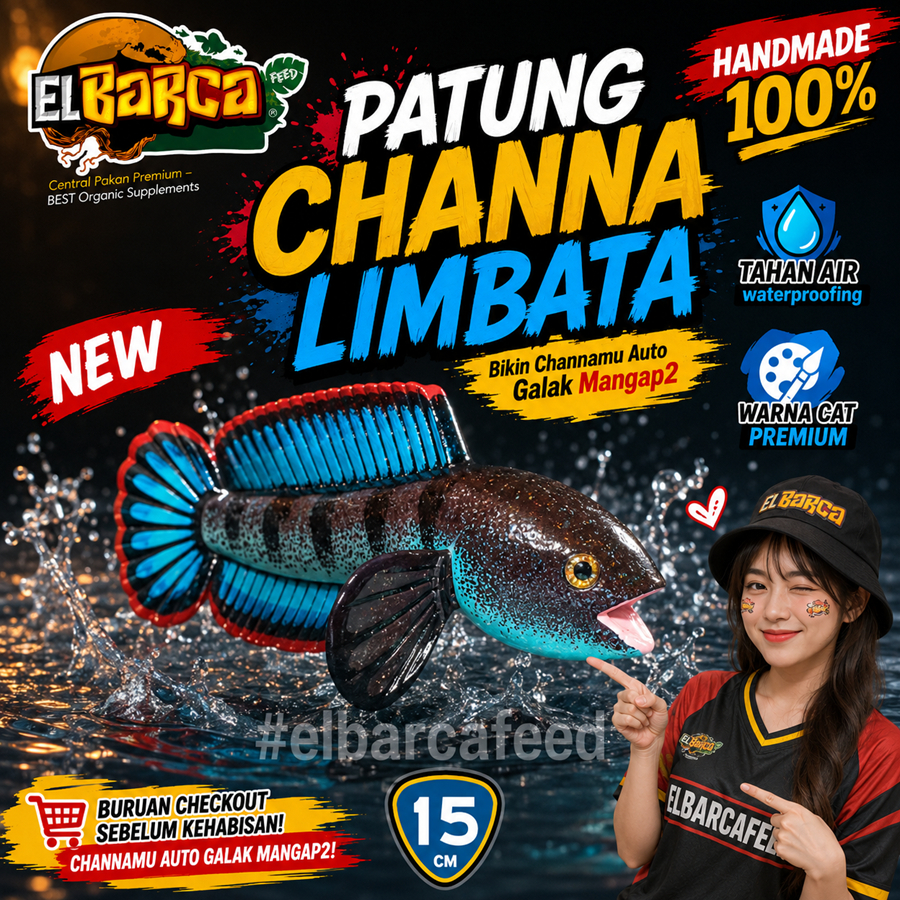 PATUNG CHANNA / REPLIKA CHANNA LIMBATA model Flaring Mangap-mangap  (HANDMADE LIMITED)
