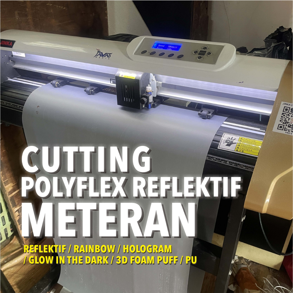 METERAN CUSTOM CUTTING POLYFLEX REFLEKTIF MENYALA  / SABLON Menyala SABLON Reflektif / Polyflex Glow
