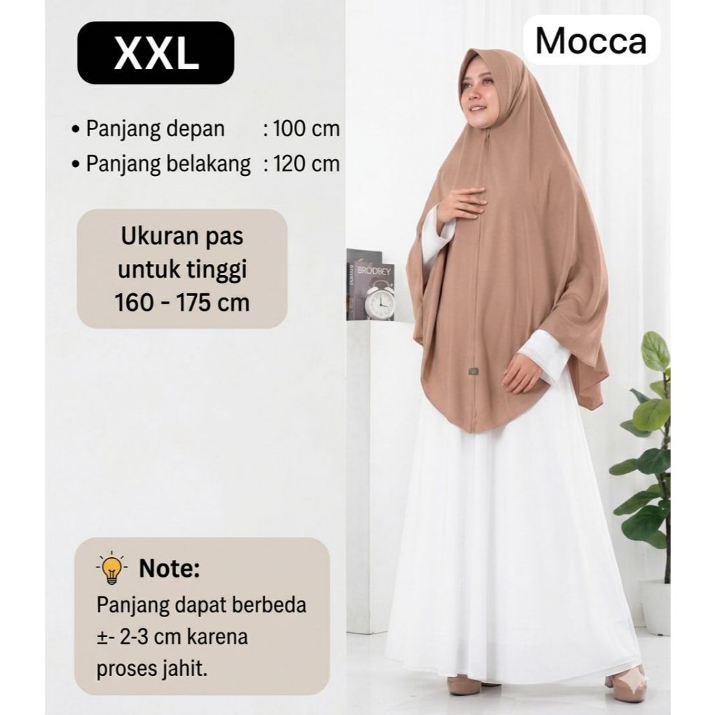 JUMA hijab instan bergo syari ukuran jumbo xxl bahan jersey super premium