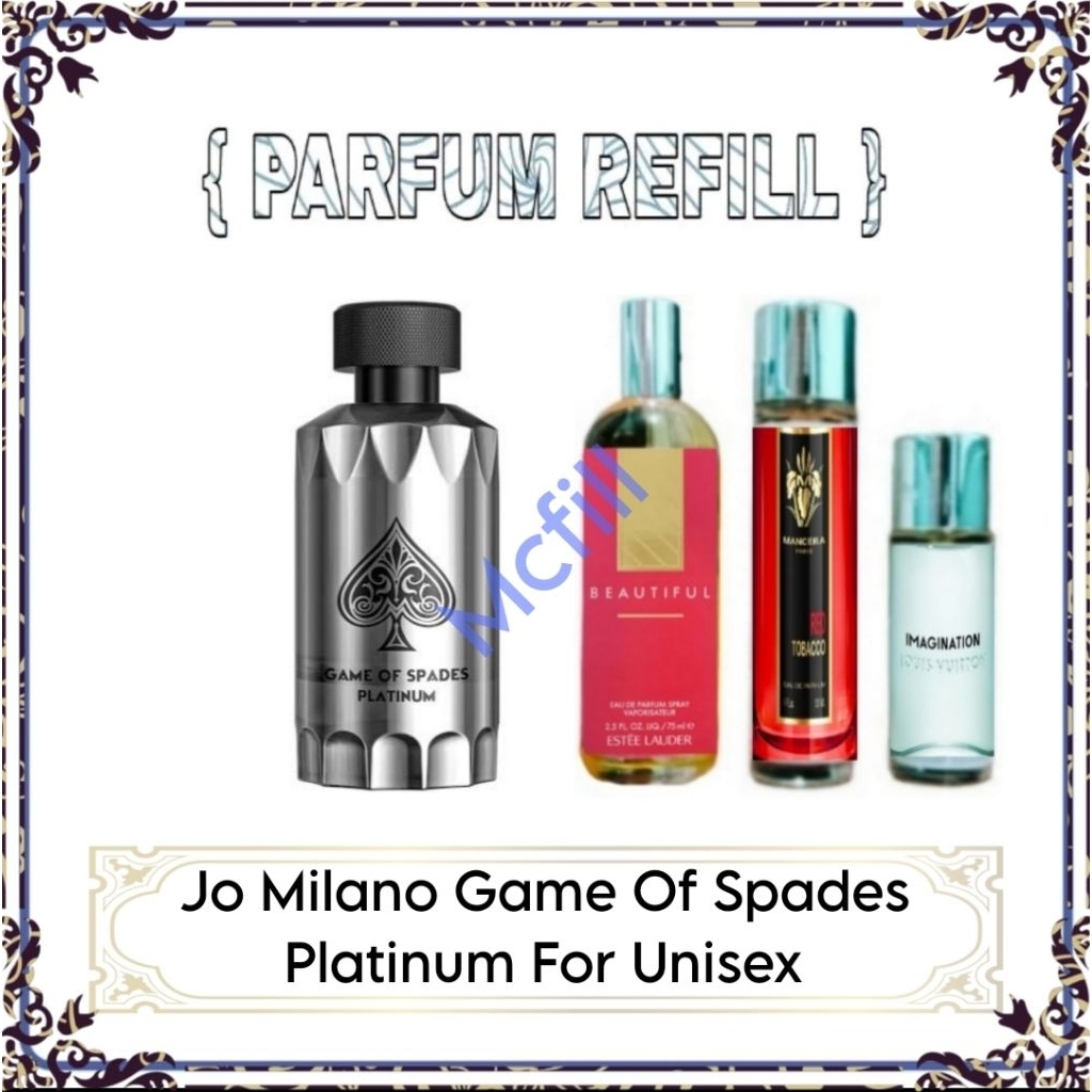 Parfum Refill Jo Milano Platinum For Unisex