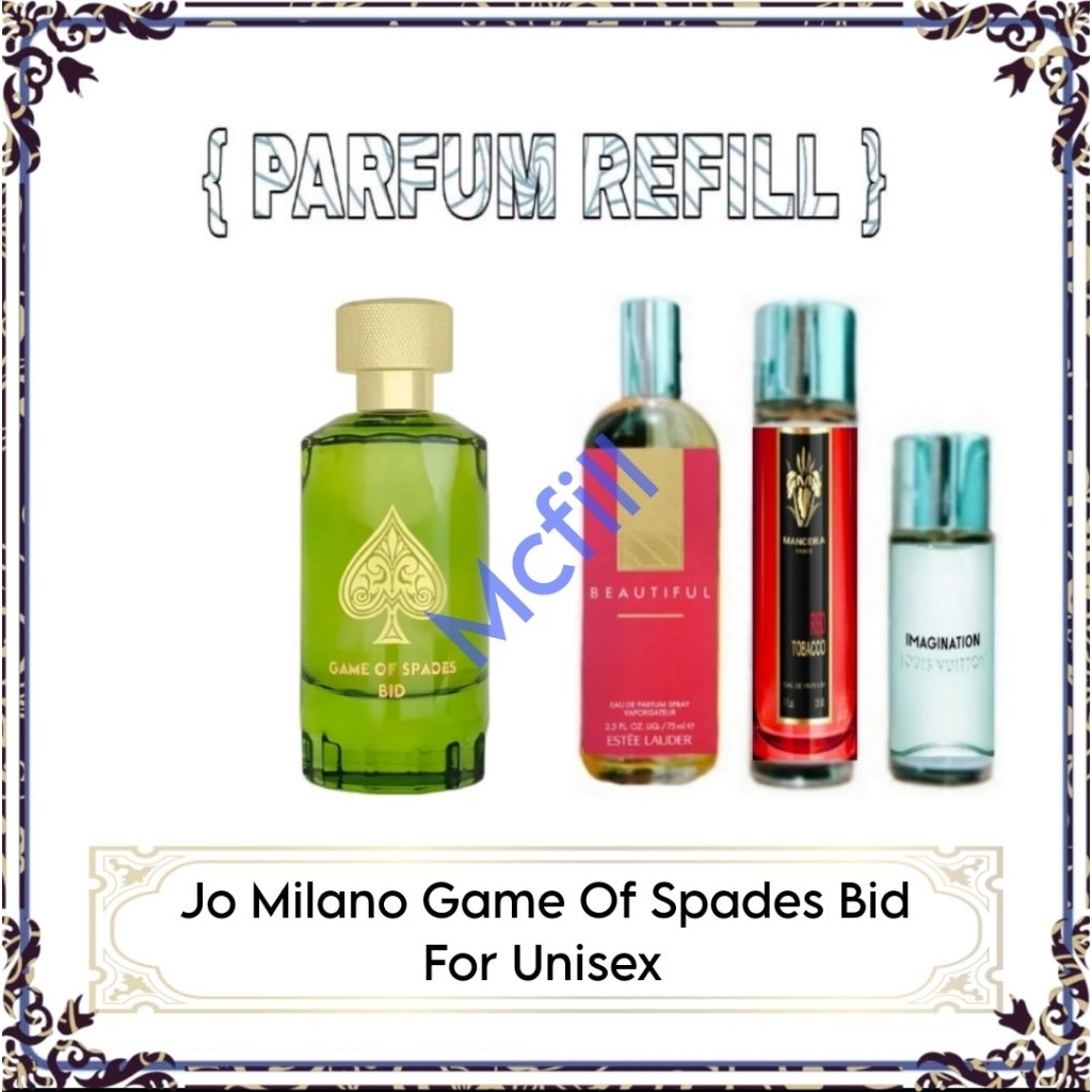 Parfum Refill Jo Milano G of S Bid For Unisex