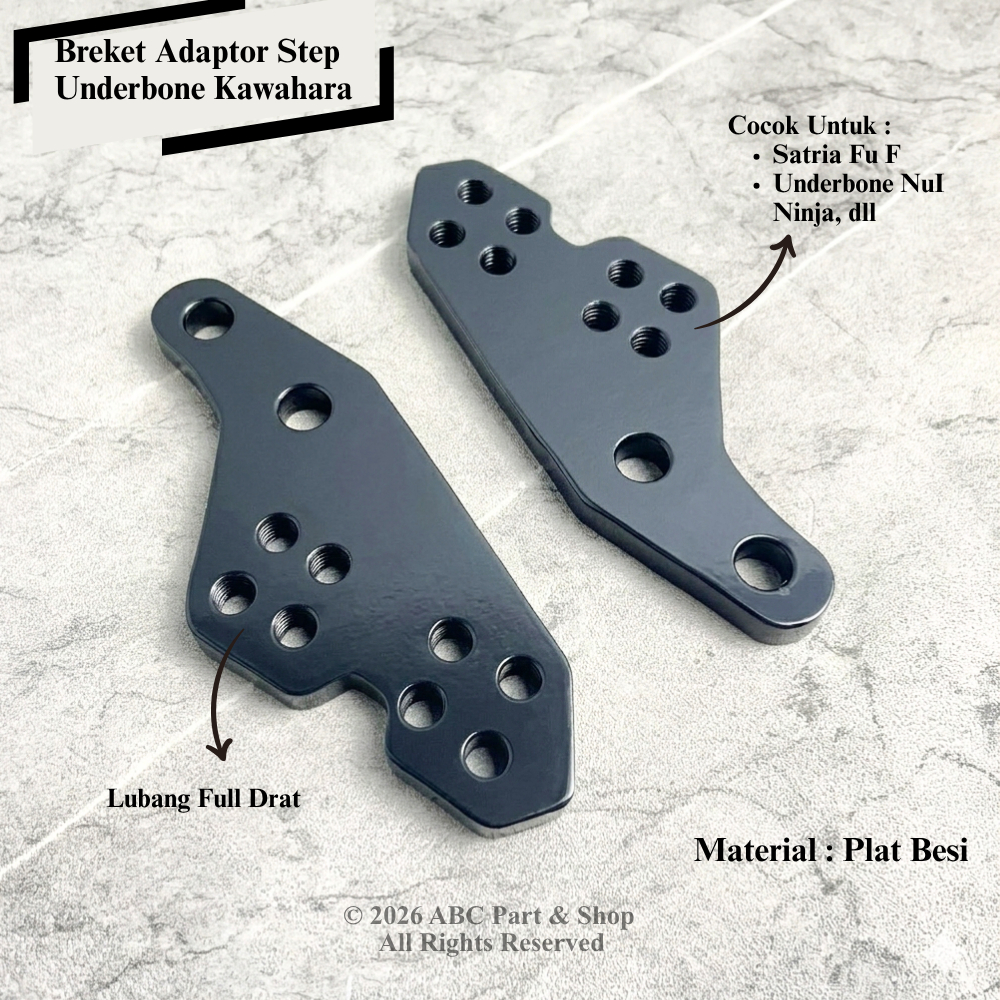 Breket Underbone Kawahara PNP Satria FU FI Bracket Adaptor Footstep Underbone Satria Fu Fi - Kawahar
