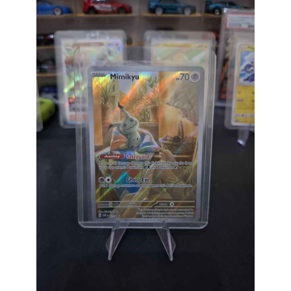 Kartu Pokemon Mimikyu AR Promo Paldean Fates