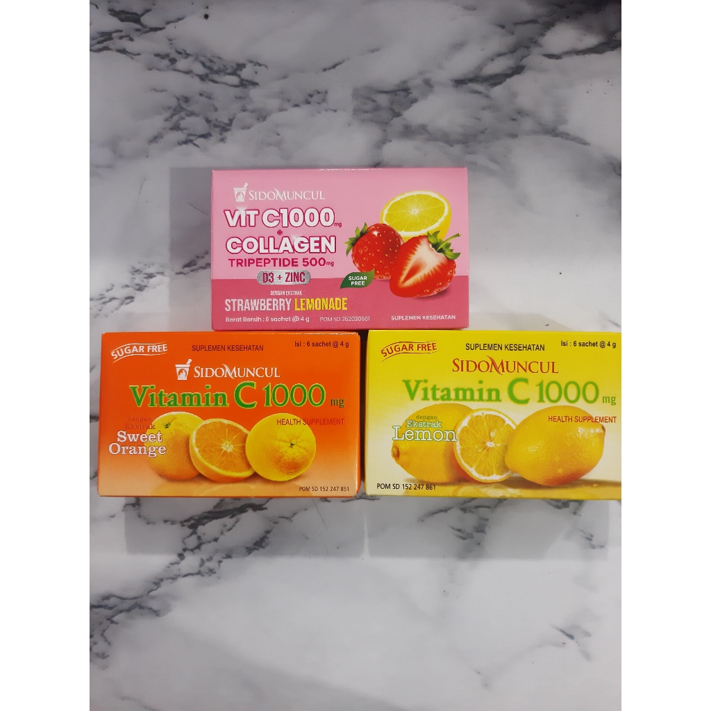 SIDOMUNCUL C1000 VITAMIN C ORANGE LEMON | C1000 SIDOMUNCUL COLLAGEN