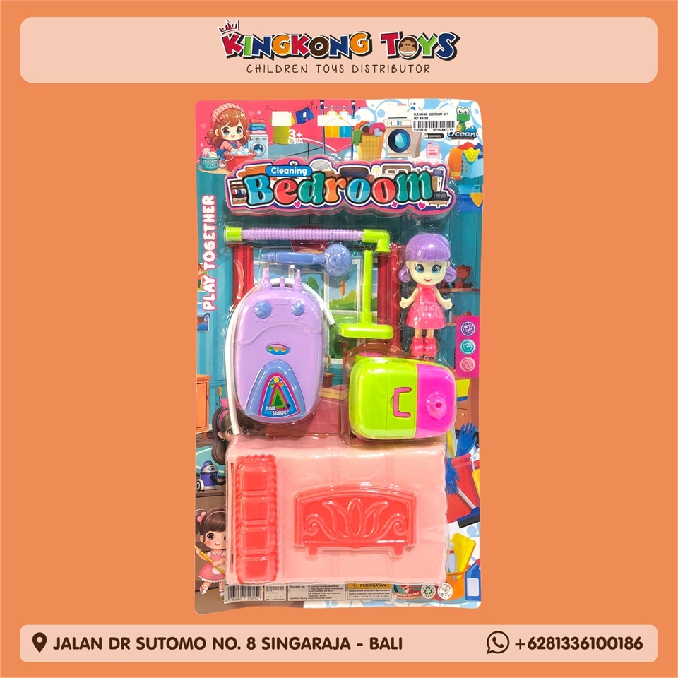 MAINAN MEMBERSIHKAN KAMAR ATAU RUANGAN ANAK / CLEANING BEDROOM SET TOYS/ MAINAN EDUKASI / MAINAN ANA