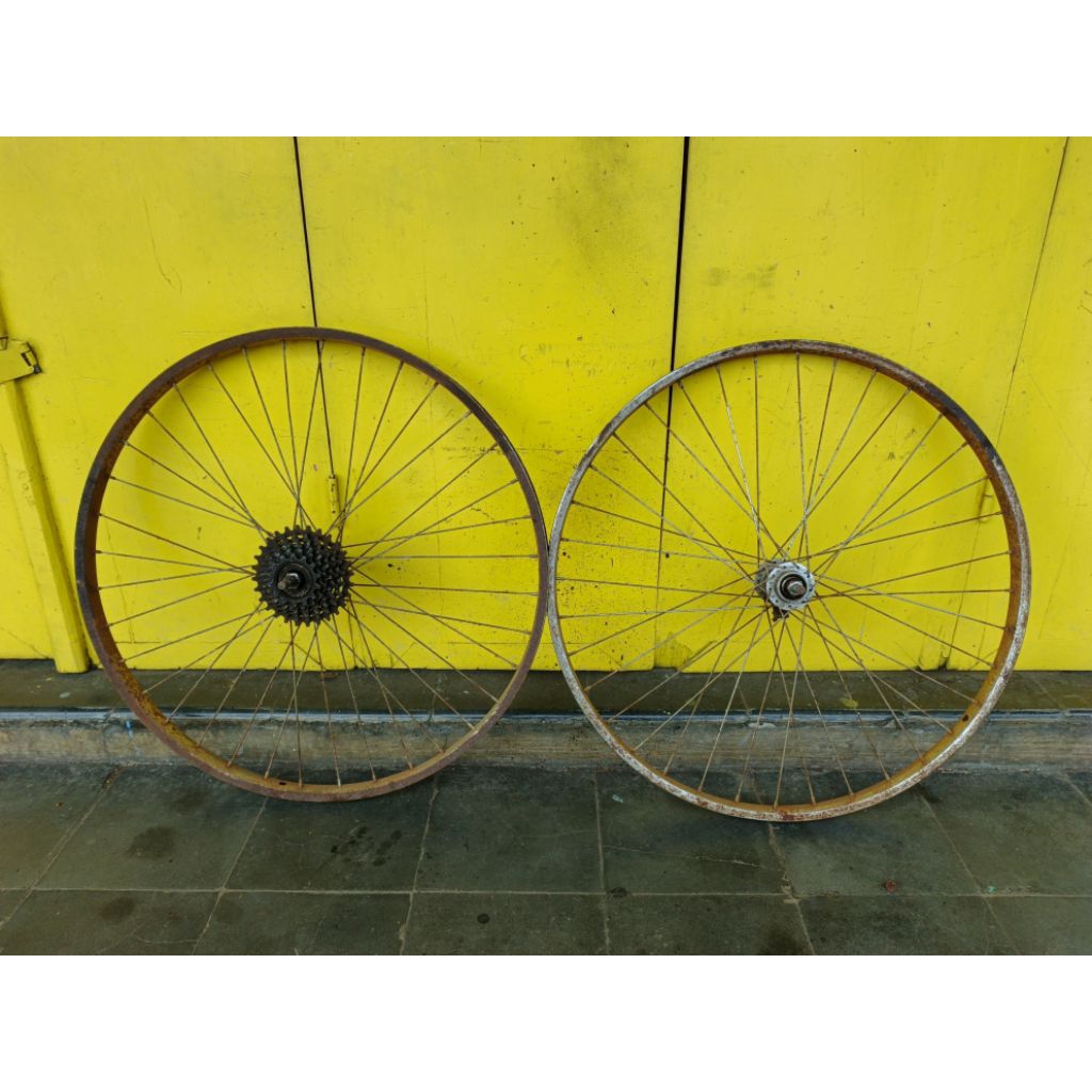 velk sepeda mtb 24 besi jadul antiq
