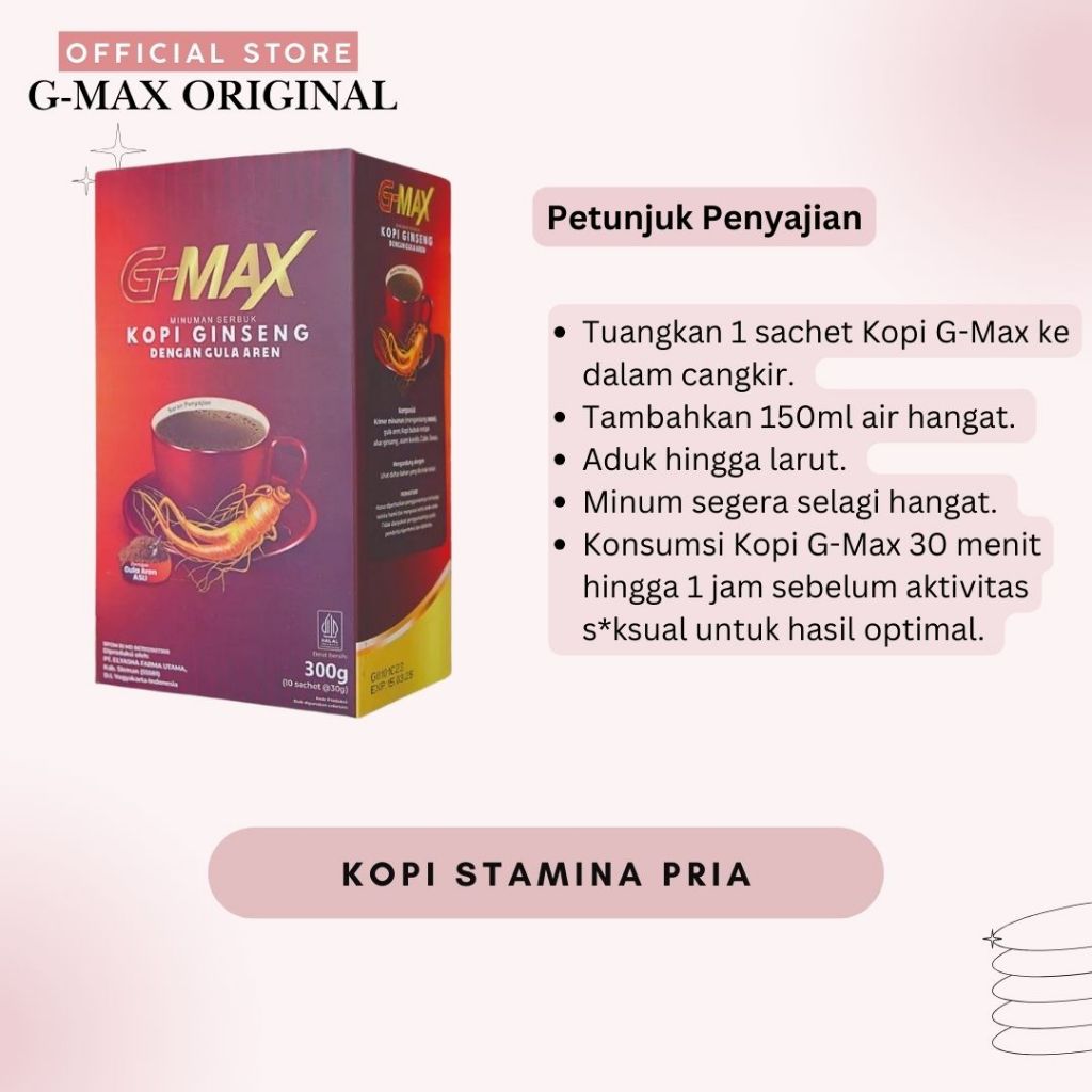 Kopi Pria Lanang gmax 1 pcs original