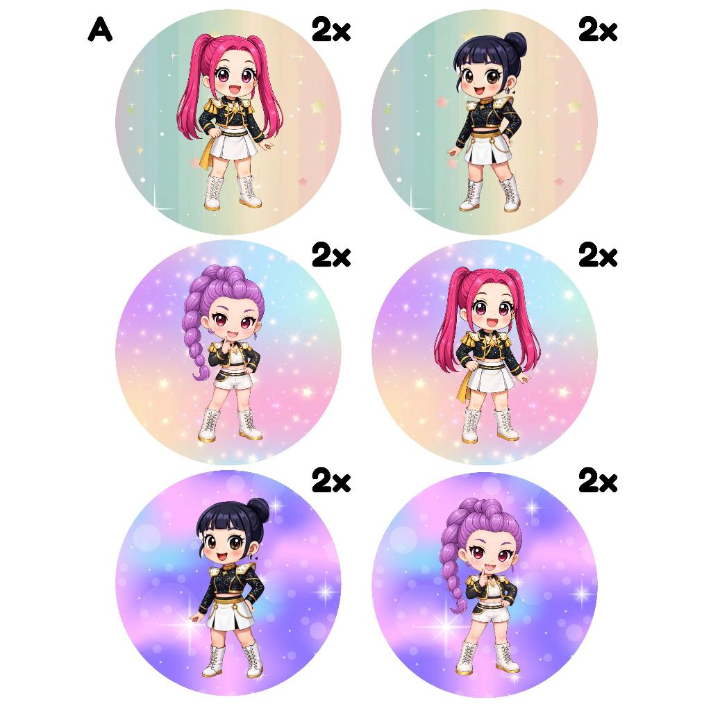 Topper KPop Demon Hunters // Hiasan Cake KPop Demon Hunters // Topper Custom KPop Demon Hunters // T
