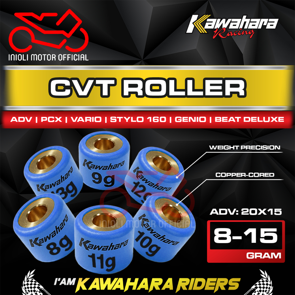 ROLLER KAWAHARA RACING HONDA ADV PCX VARIO STYLO GENIO BEAT DELUXE SCOOPY PRESTIGE 2021 FI ESP NEW L