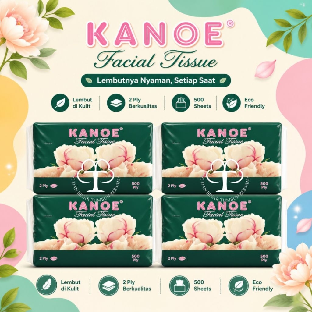 KANOE FACIAL TISSUE - EMERALD (BAG)