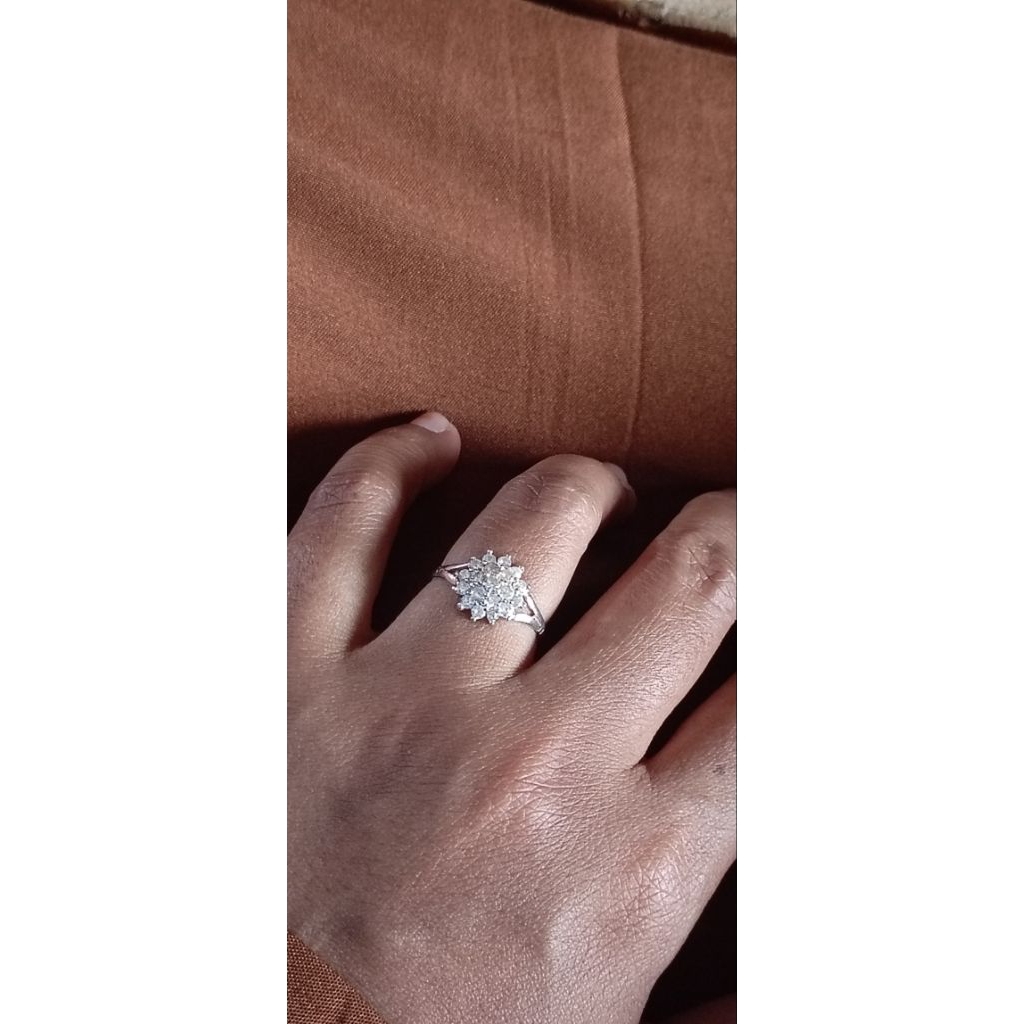 cincin perak/silver Asli S925 zircon