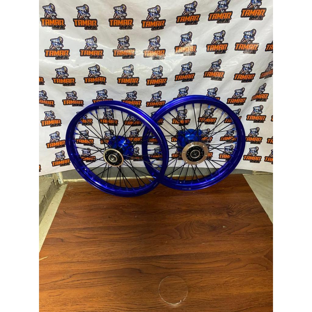 Velg Scarlet Set KLX Velg Scarlet Ukuran 160/185-17 Tanpa Ban-Velg Trabas