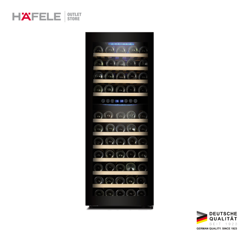 Hafele Wine Cooler Sierra 73 Botol Black – Kulkas Wine Dual Zone Free Standing Ex Display Grade B