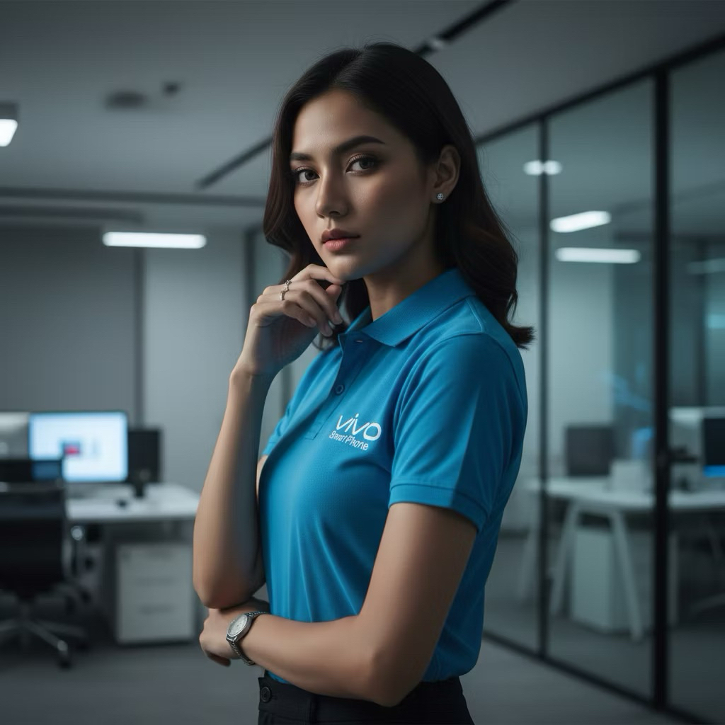 KAOS KERAH/ POLOSHIRT LOGO VIVO TERBARU KEREN DAN SIMPLE