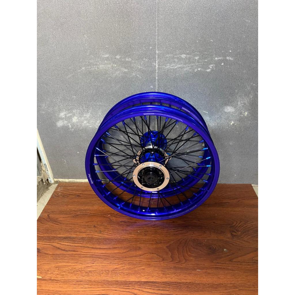Velg Scarlet Set KLX Velg Scarlet Ukuran 160/185-17 Tanpa Ban-Velg Trabas