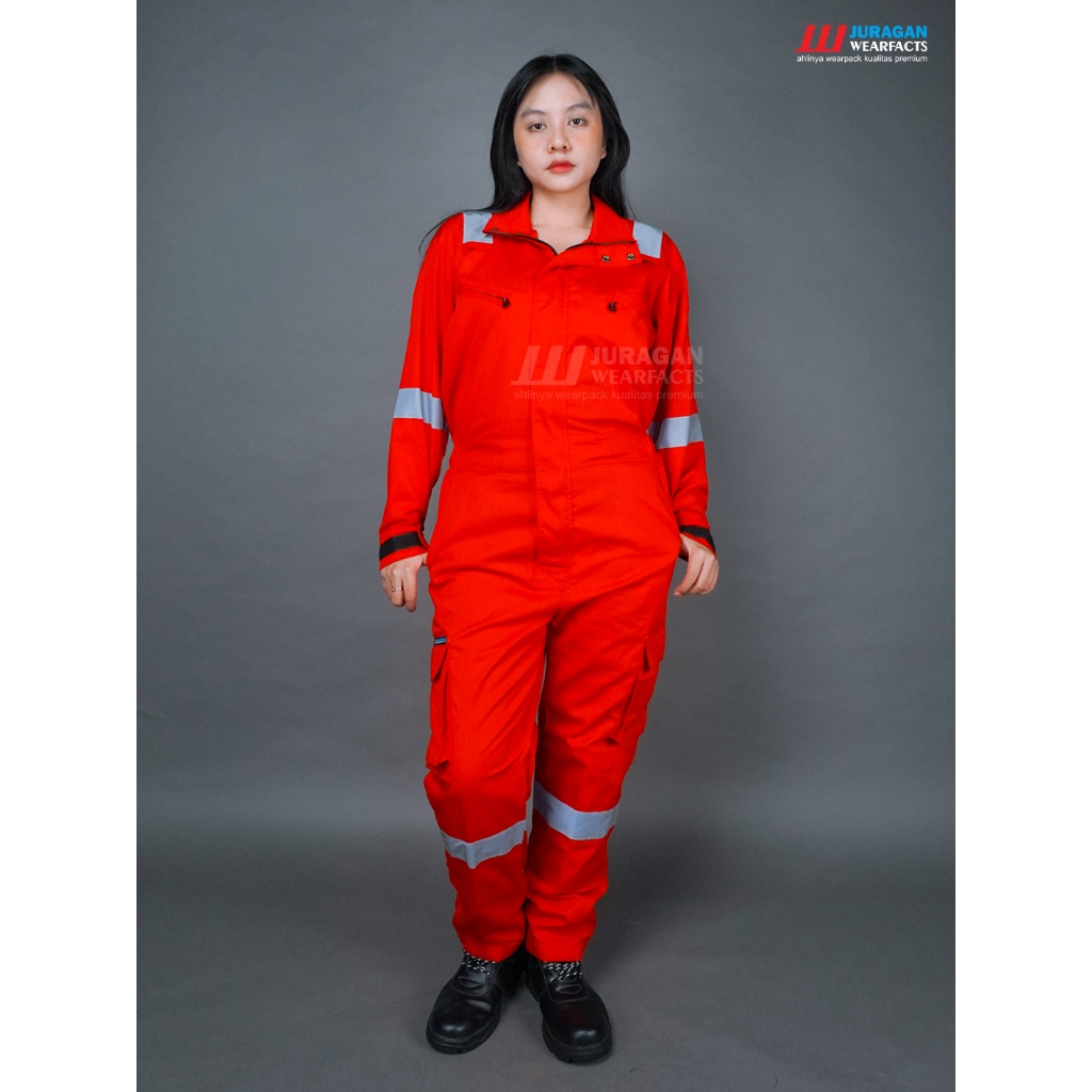 Juragan Wearfacts Coverall Merah Kualitas Premium