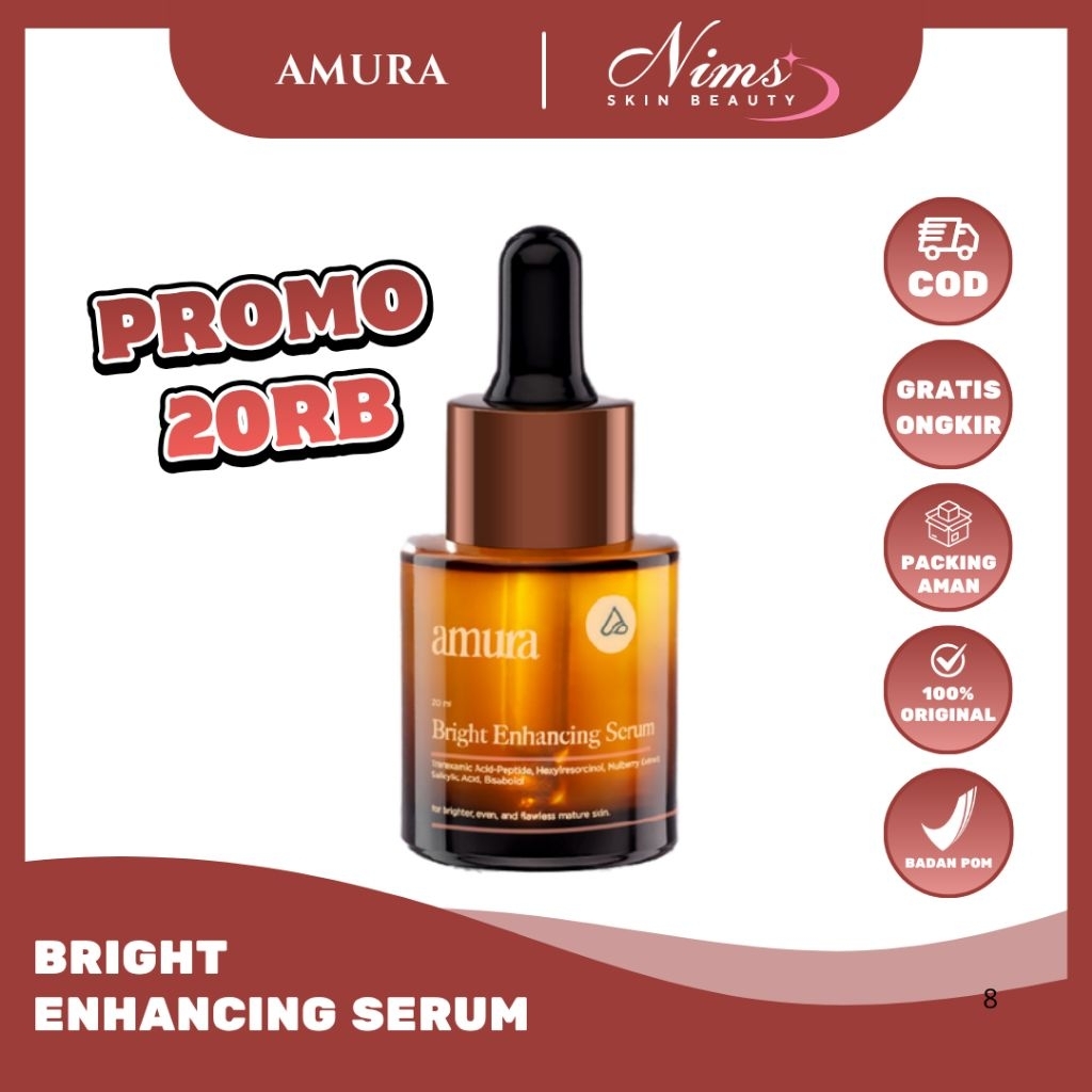 Amura Bright Enhancing Serum | Serum Flek Hitam/Melasma