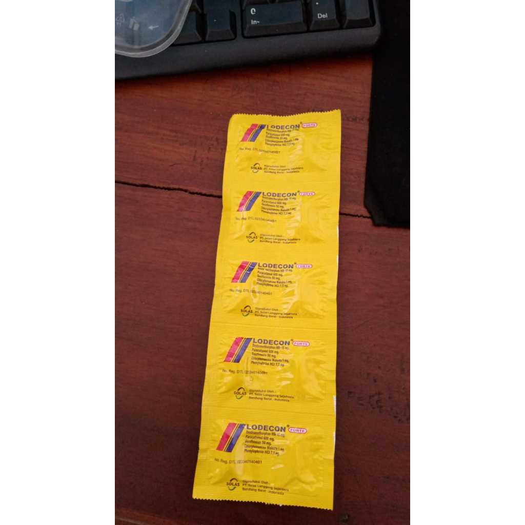 LODECON FORTE TABLET FLU DAN BATUK ISI 10 TABLET