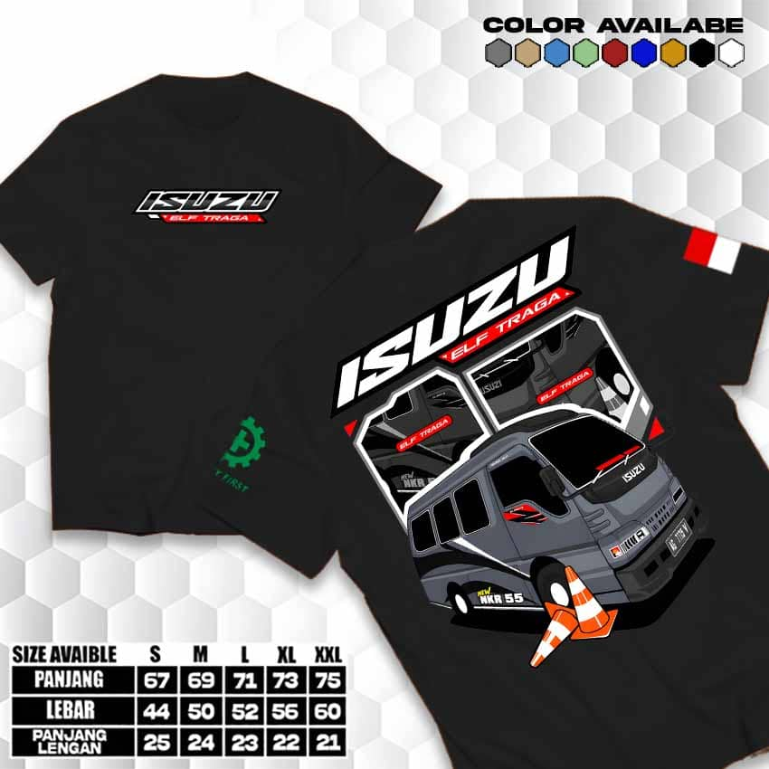 Garuda Baju - Kaos Driver Muda Isuzu Elf Traga | Kaos Driver Elf Traga | Bahan Katun Kombed | Baju M