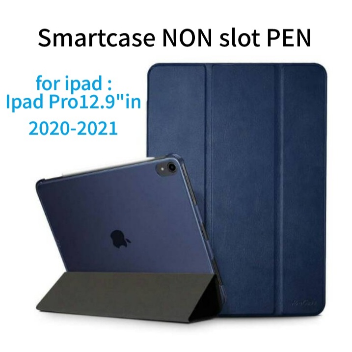 Smartcase Ipad Pro12.9 Pro 12.9"inch 2020 2021 sarung Leather Flip Folio Book Cover / Casing ipad pr