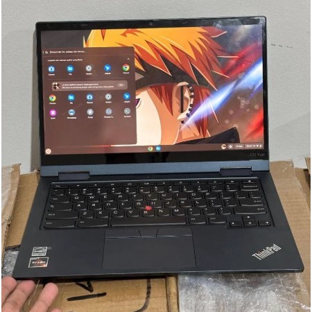 Lenovo Thinkpad C13 Yoga Touch Chromebook Ryzen 5 3500C RAM 8GB SSD 128GB Bergaransi