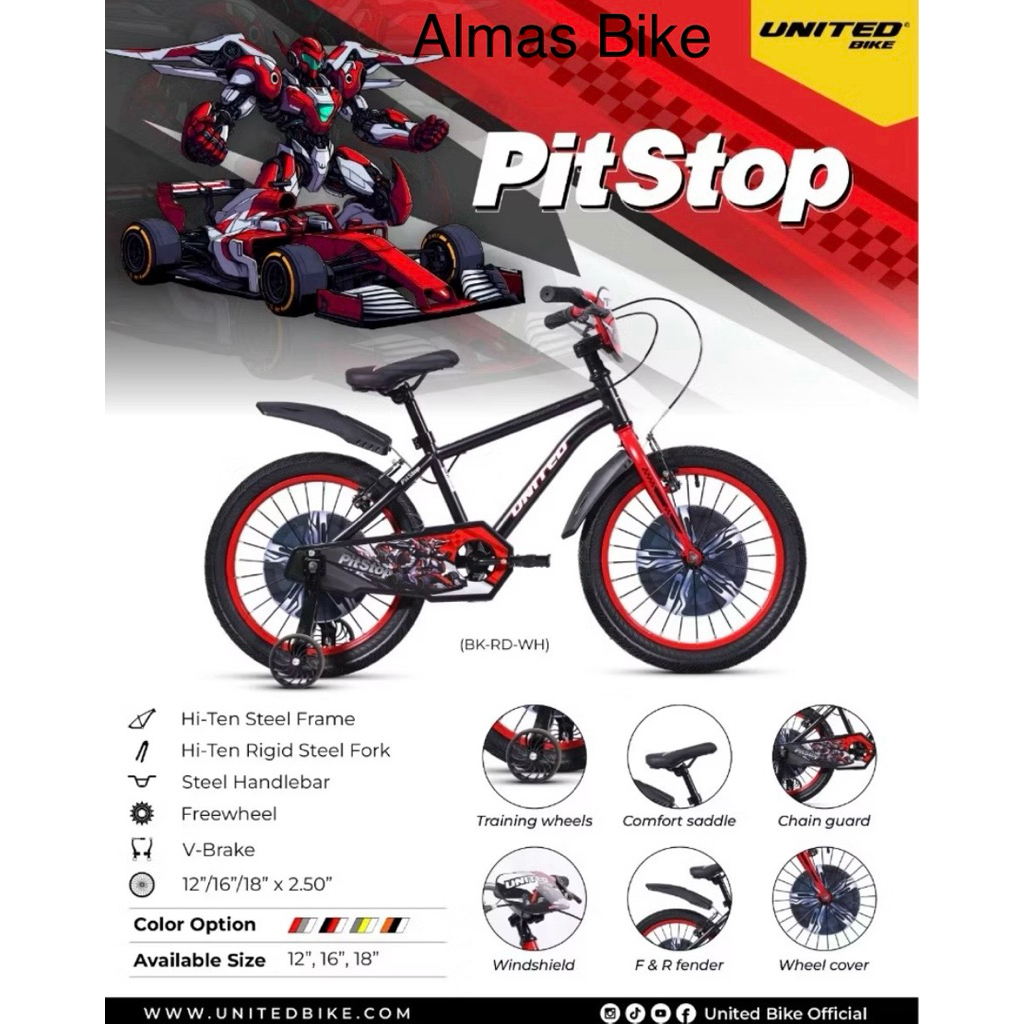 Sepeda anak United Pitstop