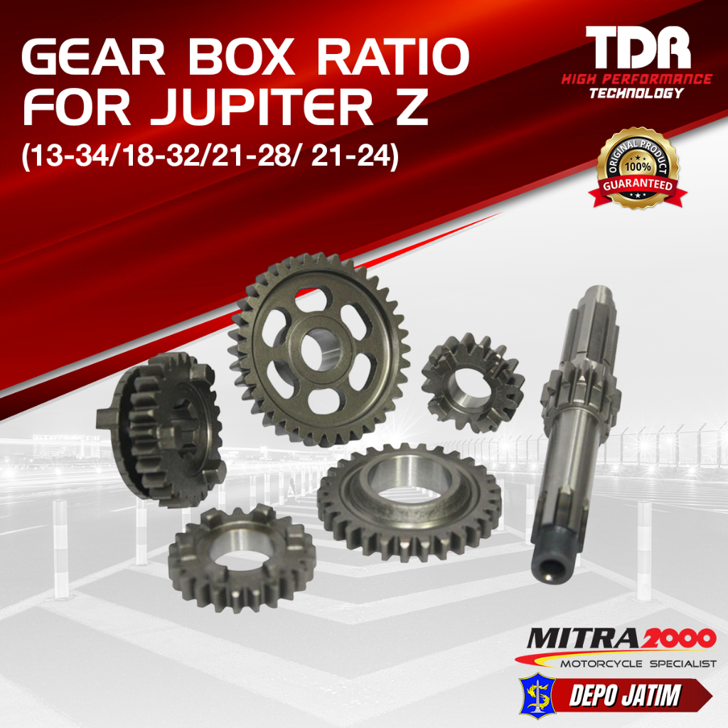 TDR Gear Box Ratio for Jupiter Z (13-34/18-32/21-28/ 21-24)