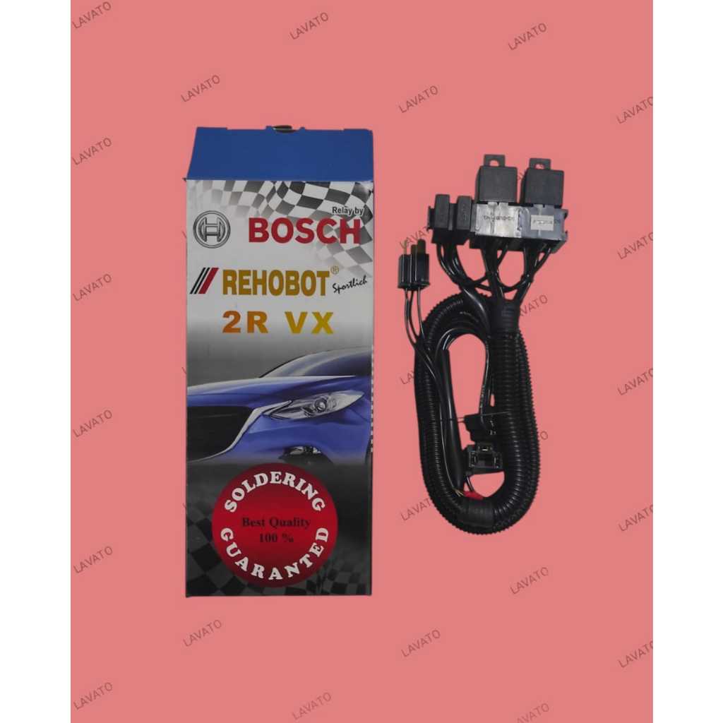 Kabel set 2 relay 2 lampu bosch rehobot (full solder)