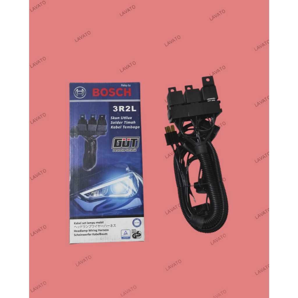 Kabel set 3 relay 2 lampu (GUT)