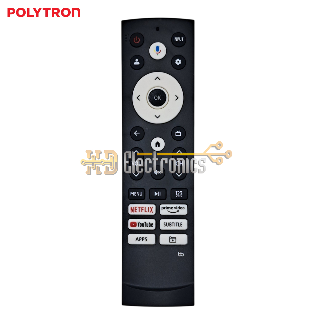 Remot Remote TV POLYTRON LED Smart Tv PLD 43TG5055