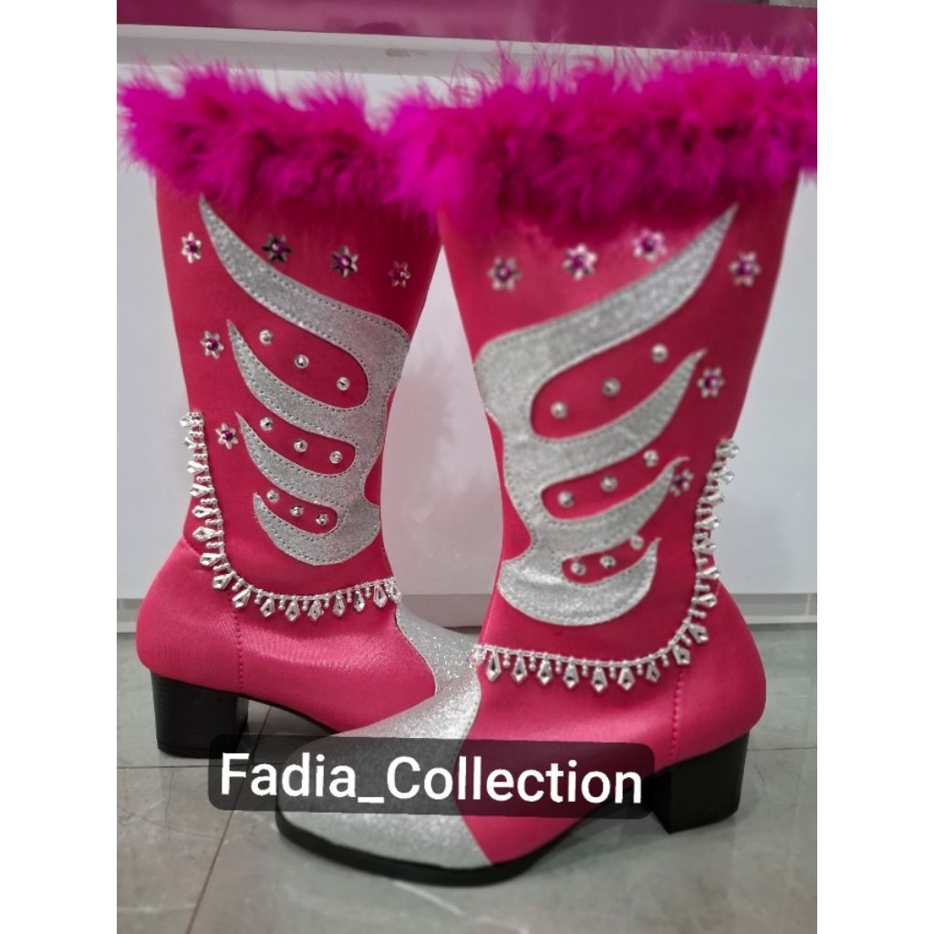 Sepatu Mayoret Kencana Pink Silver/Sepatu Mayoret Cewe Terbaru