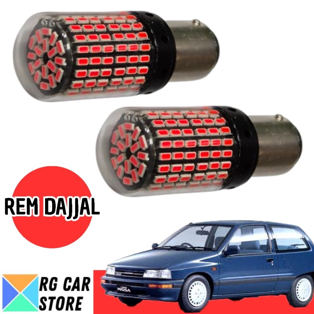 Lampu Rem Belakang Starlet LED 144 Titik 2 Kaki Putar PnP Toyota Starlet