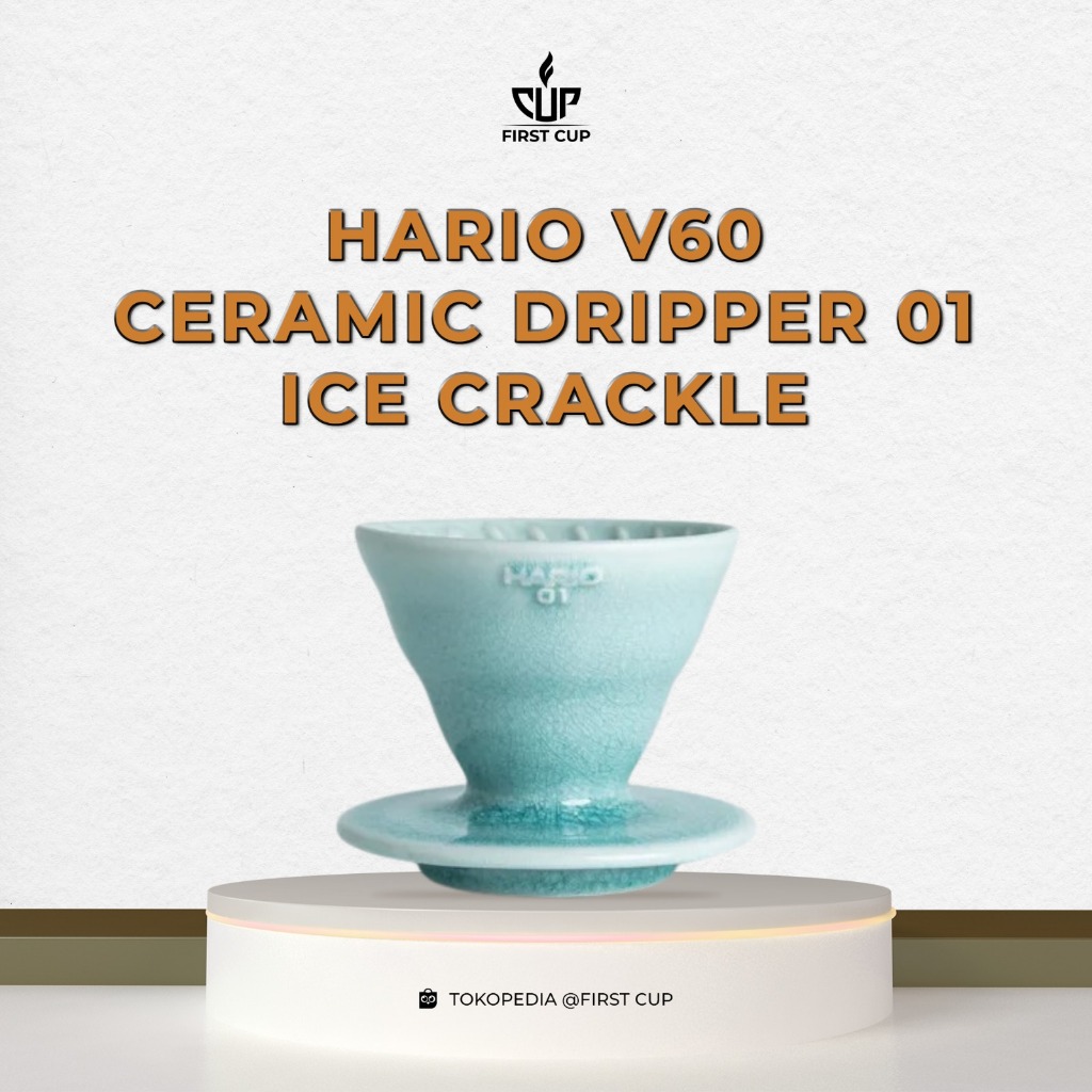 Hario V60 Ceramic Dripper 01 - Ice Crackle Blue