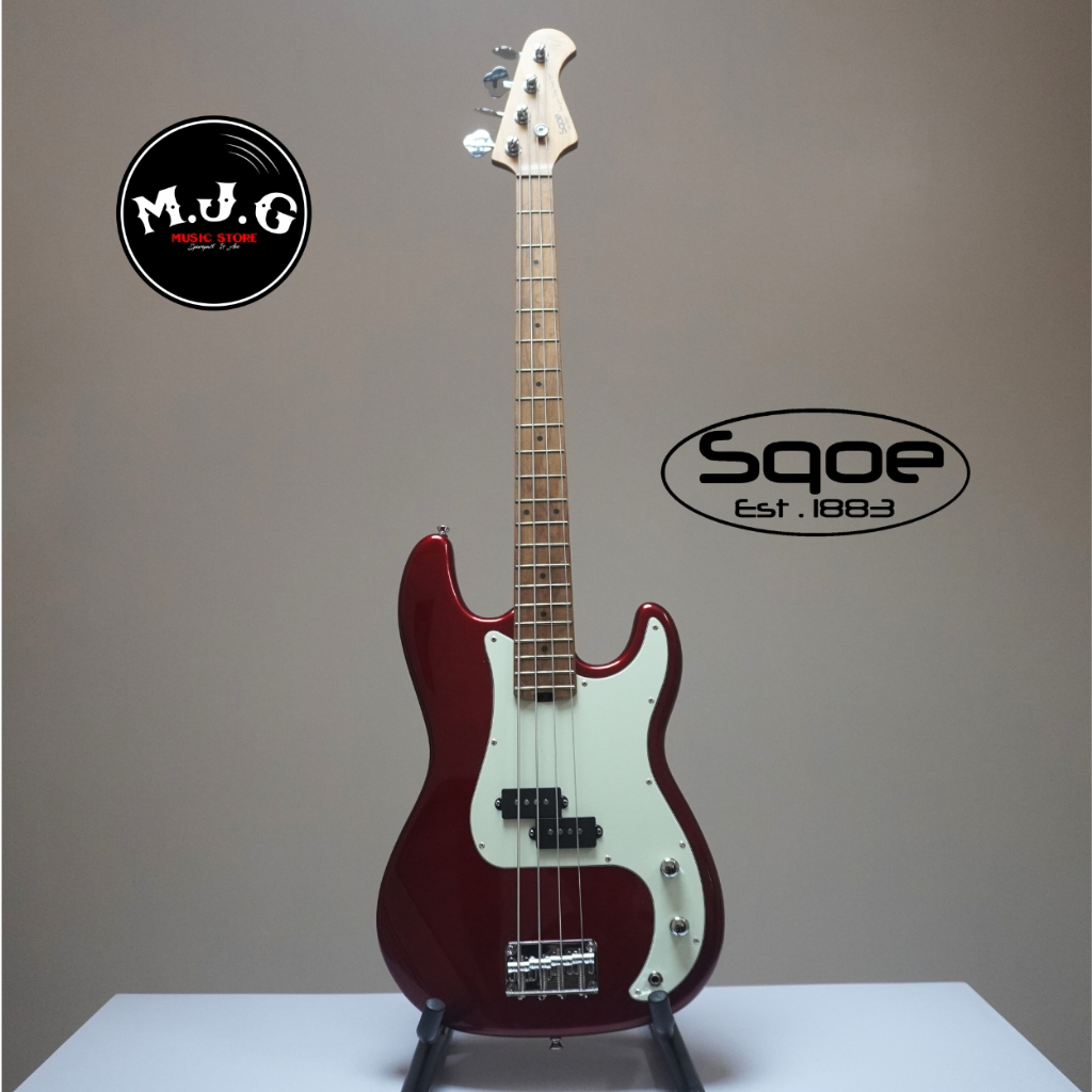 Bass elektrik sqoe SPB600 precision bass in Metallic Red