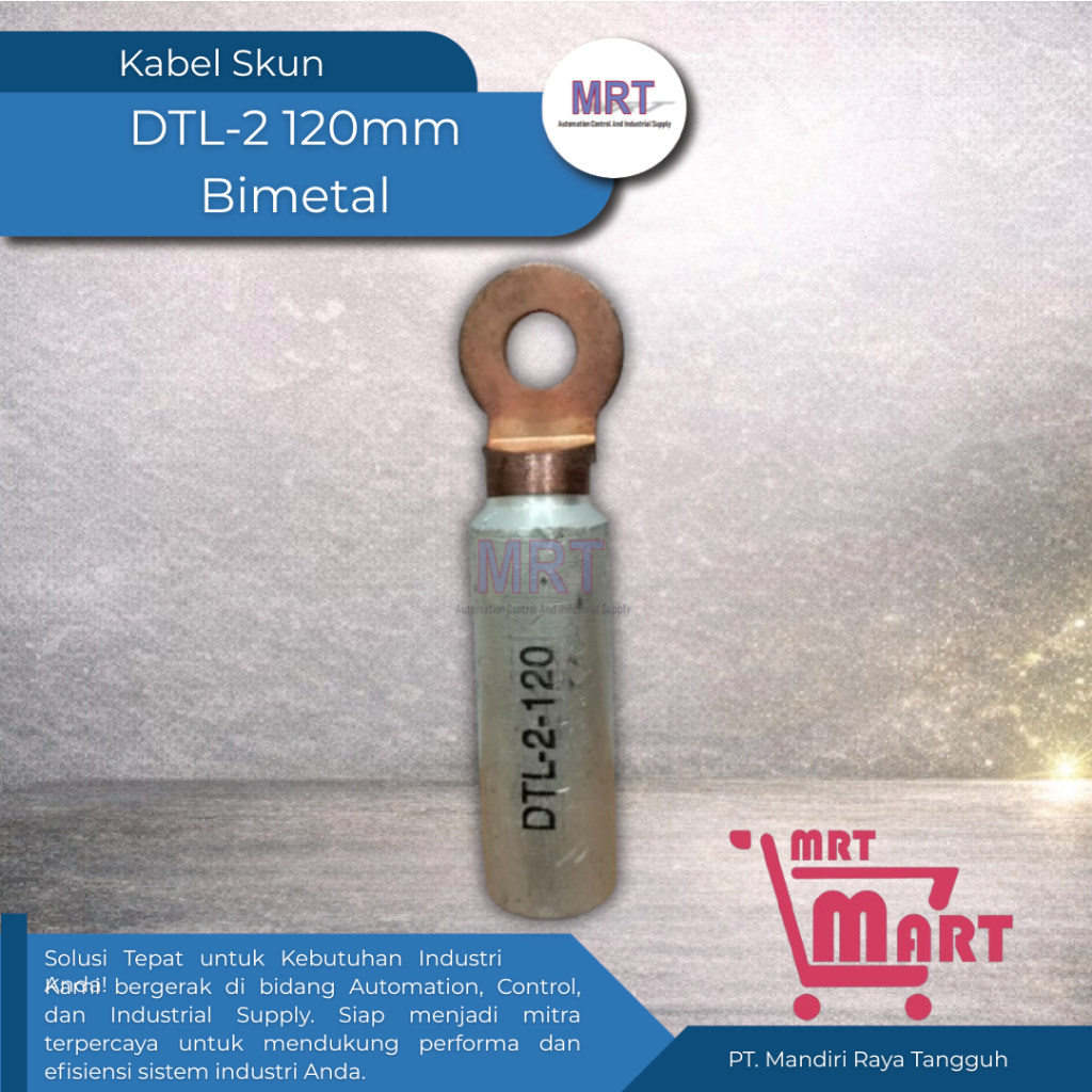 Skun Kabel DTL-2 120mm² Tembaga | Cable Lug Skun Terminal Press 120mm Panel Listrik