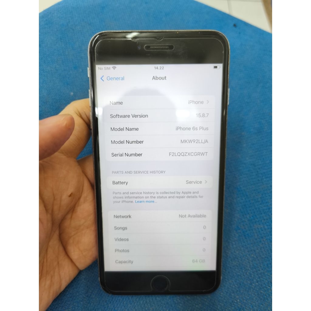 iPhone 6S+ 64gb space grey second