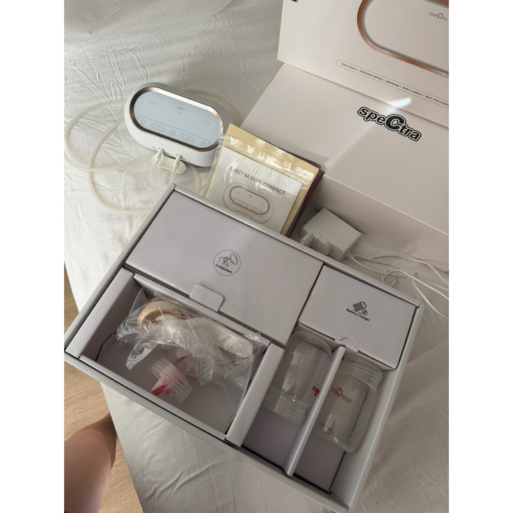 spectra dual compact pompa asi breast pump pumping electric wireless tanpa kabel
