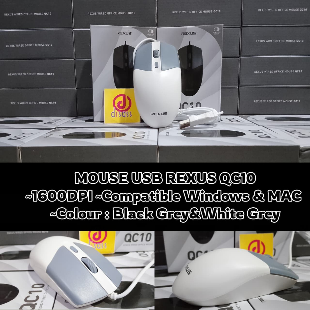 REXUS QC10 MOUSE USB MURAH - DISASS JOGJA
