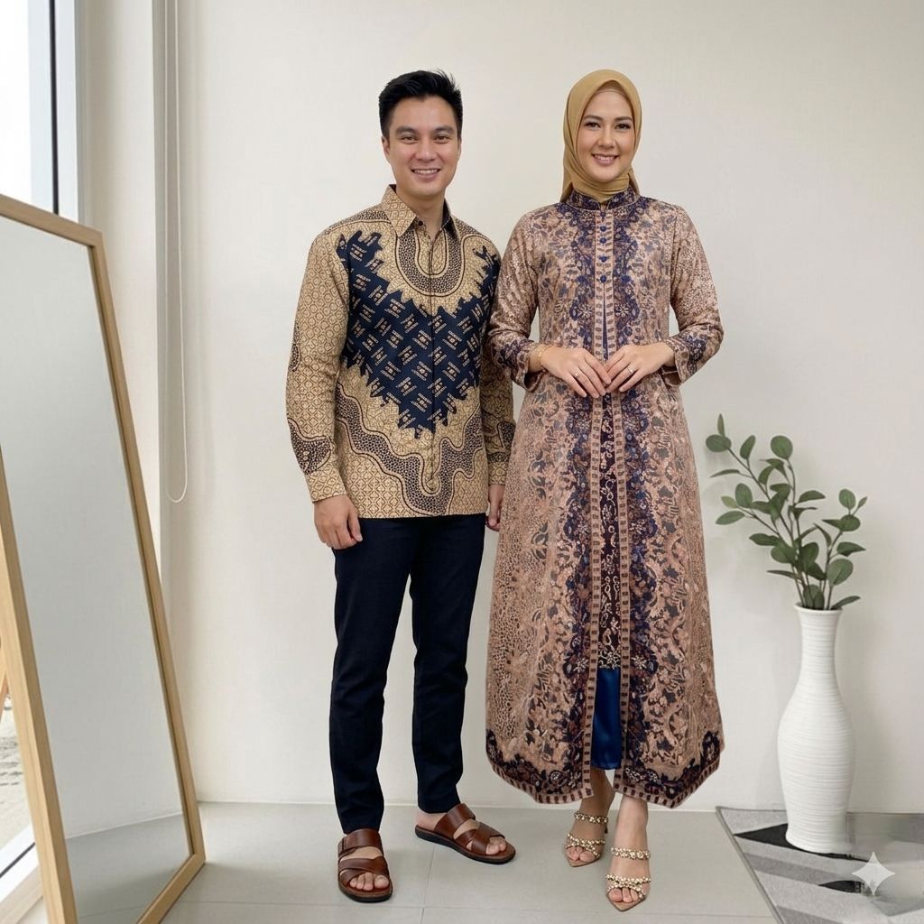 Couple Gamis Verhoeven - Couple Gamis Pesta Modern - Couple Kebaya Brokat