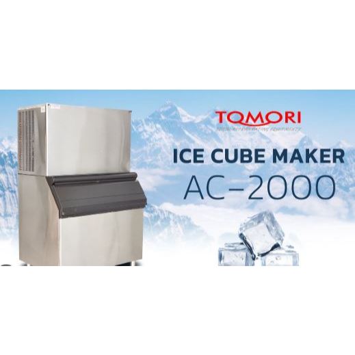 Mesin pembuat es batu,ice maker Mesin Pembuat Es Kubus AC2000 TOMORI ICE CUBE