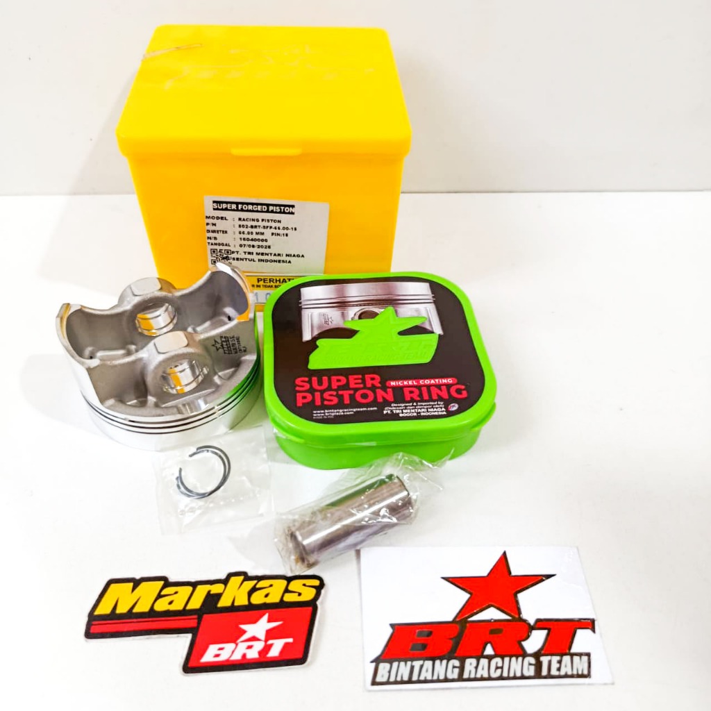 SUPER PISTON FORGED BRT & RING SET SIZE 64.5 PIN 15 66 PIN 15 66 PIN 15 SEMI CEBOL 68 PIN 15 CEBOL 6