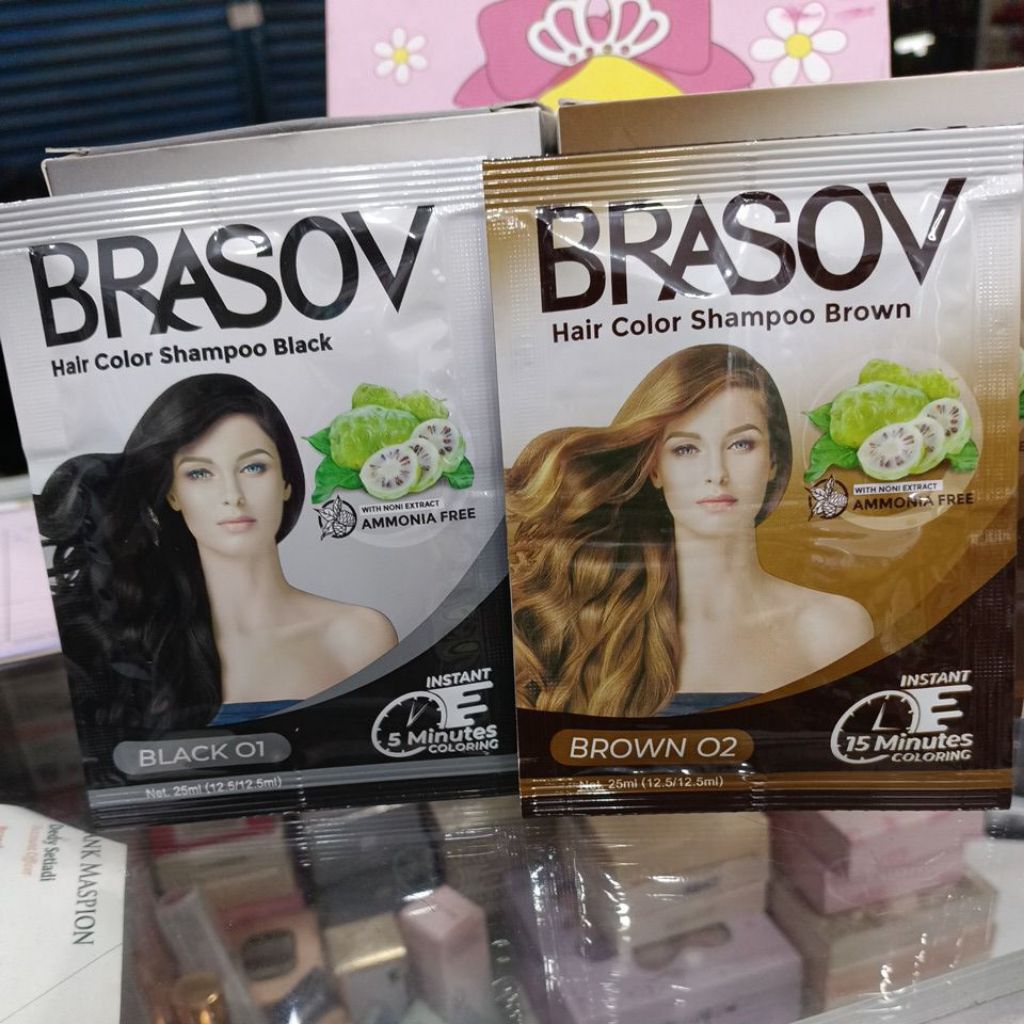 Hair Color Shampo sachet/cat rambut shampo sachet brasov