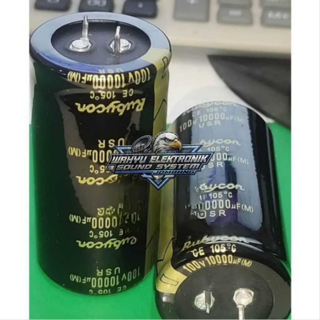 Elko Rubycon Hitam USR 100v 10000uf / Elco Kapasitor Original
