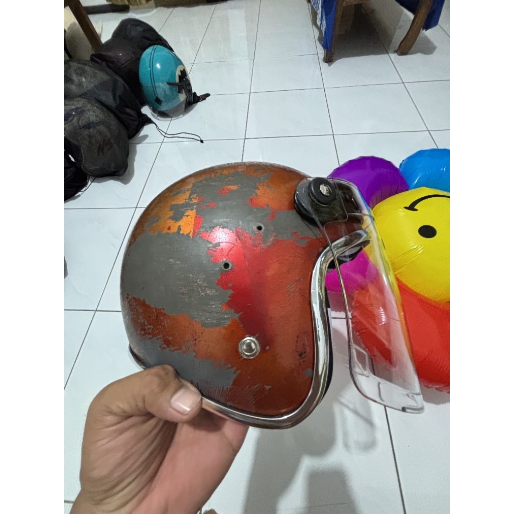 HELM JADUL KALCER KACA VENOM BUSA MOTIF KAIN CATUR