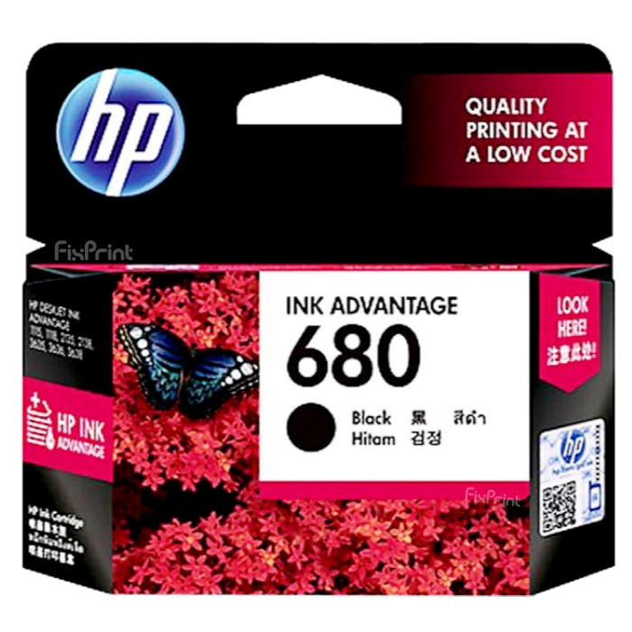 FixPrint Cartridge Tinta HP 680 COlor F6V26AA Original Printer 1115 2135 2675 2676 3775 4535 4675